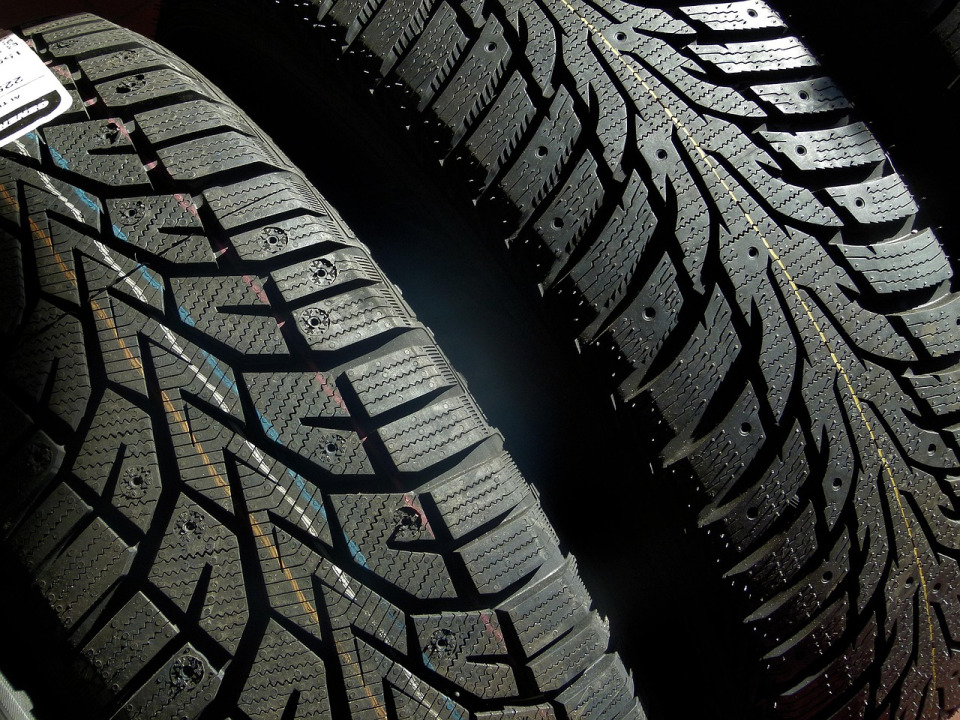 close-up tyre tread